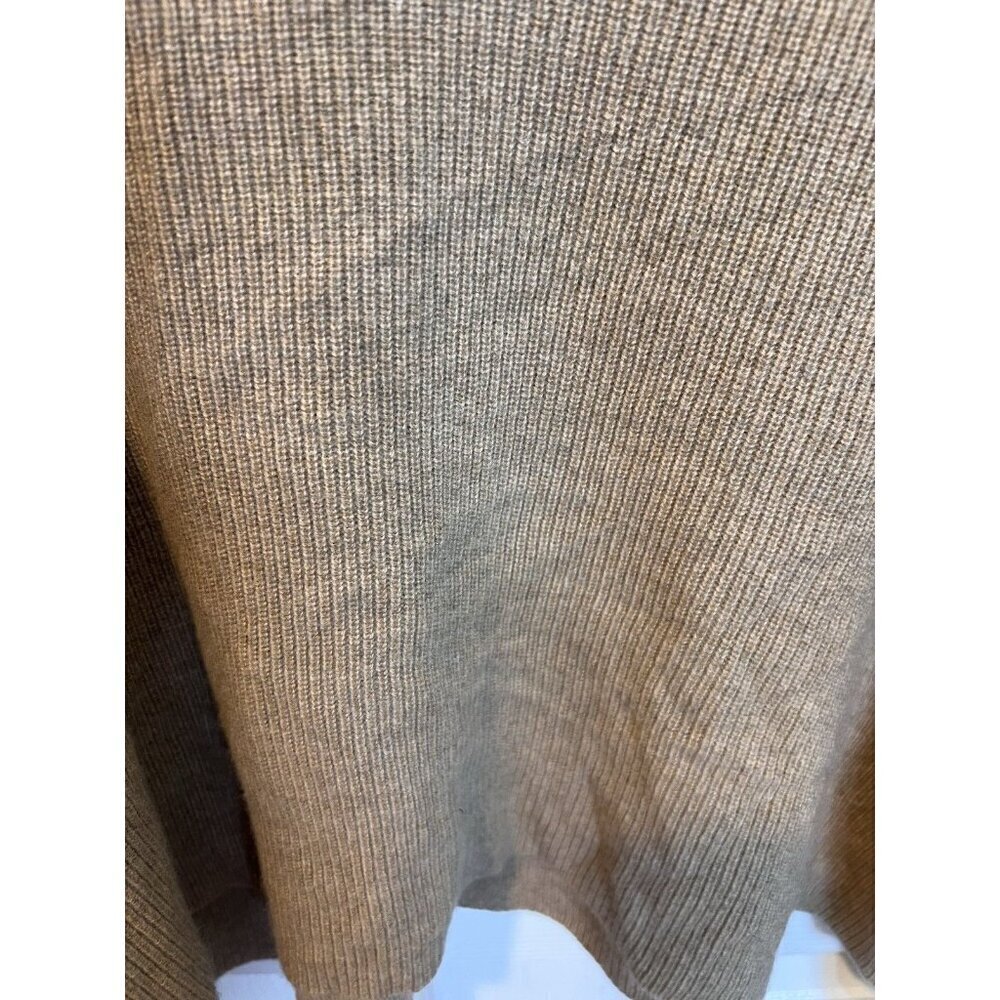 M.M. LaFleur Sophie 100% Cashmere Sweater XL Deep Flax Knit V-Neck Bell Sleeve - Picture 5 of 10